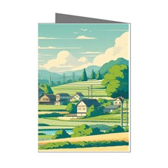 Countryside Meadow Rural Bloom Mini Greeting Cards (pkg Of 8)