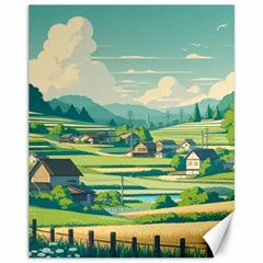 Countryside Meadow Rural Bloom Canvas 11  X 14  by Salmanaz77