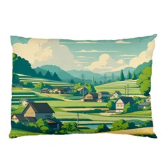 Countryside Meadow Rural Bloom Pillow Case by Salmanaz77