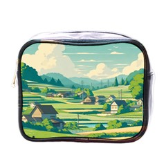 Countryside Meadow Rural Bloom Mini Toiletries Bag (one Side) by Salmanaz77