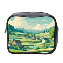 Countryside Meadow Rural Bloom Mini Toiletries Bag (two Sides) by Salmanaz77