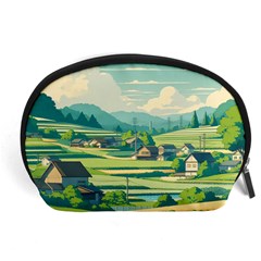 Countryside Meadow Rural Bloom Accessory Pouch (large)