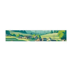 Countryside Meadow Rural Bloom Premium Plush Fleece Scarf (mini) by Salmanaz77