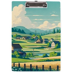 Countryside Meadow Rural Bloom A4 Acrylic Clipboard