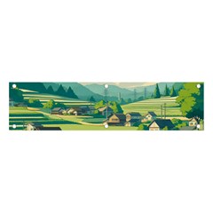 Countryside Meadow Rural Bloom Banner And Sign 4  X 1 