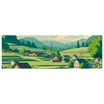 Countryside Meadow Rural Bloom Banner and Sign 9  x 3  Front