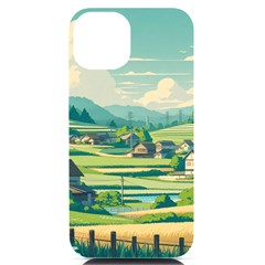 Countryside Meadow Rural Bloom Iphone 14 Black Uv Print Pc Hardshell Case by Salmanaz77