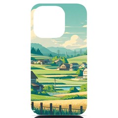 Countryside Meadow Rural Bloom Iphone 14 Pro Black Uv Print Pc Hardshell Case by Salmanaz77