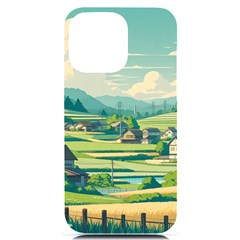 Countryside Meadow Rural Bloom Iphone 14 Pro Max Black Uv Print Pc Hardshell Case by Salmanaz77