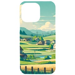 Countryside Meadow Rural Bloom Iphone 15 Pro Max Black Uv Print Pc Hardshell Case by Salmanaz77