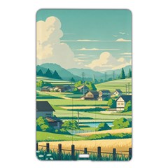 Countryside Meadow Rural Bloom Name Card Style Usb Flash Drive