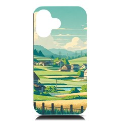 Countryside Meadow Rural Bloom Iphone 16 Black Uv Print Pc Hardshell Case by Salmanaz77