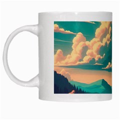 Mountains Countryside Agriculture White Mug by Salmanaz77