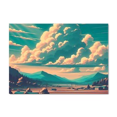 Mountains Countryside Agriculture Sticker A4 (10 Pack)