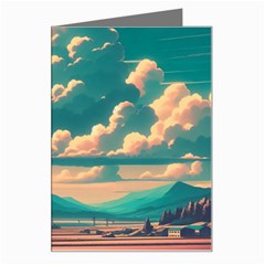 Mountains Countryside Agriculture Greeting Card