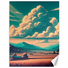 Mountains Countryside Agriculture Canvas 36  X 48  by Salmanaz77