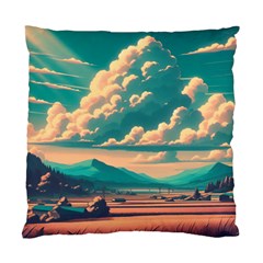 Mountains Countryside Agriculture Standard Cushion Case (one Side)