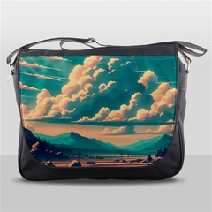 Mountains Countryside Agriculture Messenger Bag