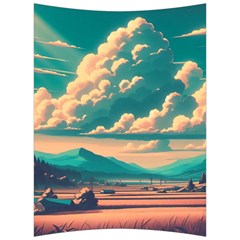 Mountains Countryside Agriculture Back Support Cushion