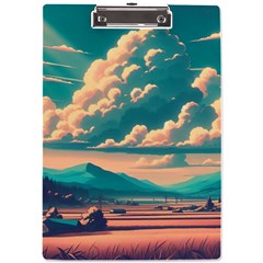 Mountains Countryside Agriculture A4 Acrylic Clipboard