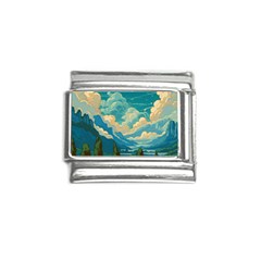 Mountains Rural Countryside Sky Italian Charm (9mm)