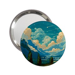 Mountains Rural Countryside Sky 2 25  Handbag Mirrors