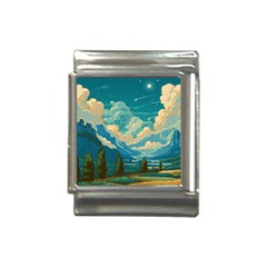 Mountains Rural Countryside Sky Italian Charm (13mm)