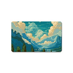 Mountains Rural Countryside Sky Magnet (name Card) by Salmanaz77