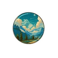 Mountains Rural Countryside Sky Hat Clip Ball Marker (10 Pack) by Salmanaz77