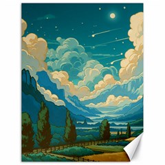 Mountains Rural Countryside Sky Canvas 18  X 24 