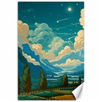 Mountains Rural Countryside Sky Canvas 24  x 36  23.35 x34.74  Canvas - 1