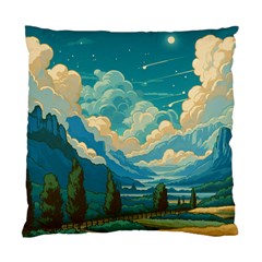 Mountains Rural Countryside Sky Standard Cushion Case (one Side) by Salmanaz77