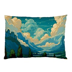 Mountains Rural Countryside Sky Pillow Case