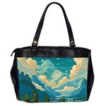 Mountains Rural Countryside Sky Oversize Office Handbag (2 Sides) Back