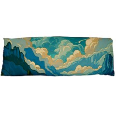 Mountains Rural Countryside Sky One Side Body Pillow Cases