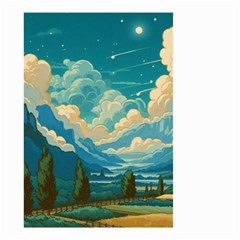 Mountains Rural Countryside Sky Small Garden Flag (two Sides)