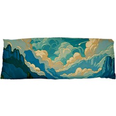 Mountains Rural Countryside Sky 25 x67  Body Pillow Case Dakimakura (two Sides) by Salmanaz77