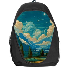 Mountains Rural Countryside Sky Backpack Bag