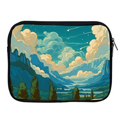 Mountains Rural Countryside Sky Apple Ipad 2/3/4 Zipper Cases