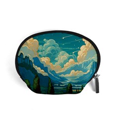 Mountains Rural Countryside Sky Accessory Pouch (small) by Salmanaz77