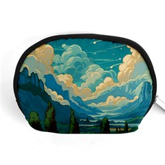 Mountains Rural Countryside Sky Accessory Pouch (medium)