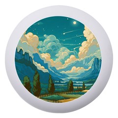 Mountains Rural Countryside Sky Dento Box With Mirror