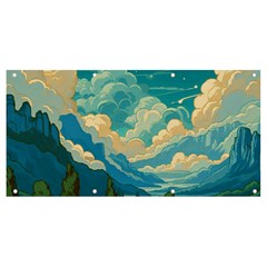 Mountains Rural Countryside Sky Banner And Sign 8  X 4 