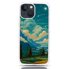 Mountains Rural Countryside Sky Iphone 13 Mini Tpu Uv Print Case by Salmanaz77