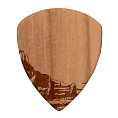 Mountains Rural Countryside Sky Wood Guitar Pick (set Of 10)