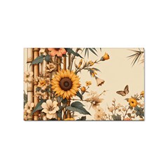 Sunflower Flowers Nature Trees Sticker Rectangular (10 Pack)