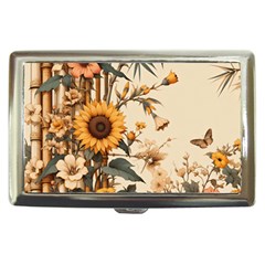 Sunflower Flowers Nature Trees Cigarette Money Case by Salmanaz77