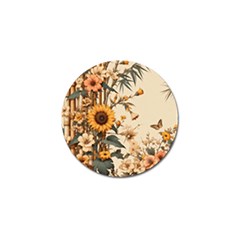 Sunflower Flowers Nature Trees Golf Ball Marker (10 Pack)