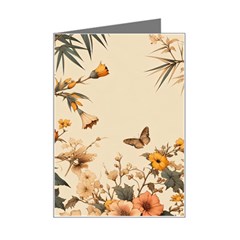 Sunflower Flowers Nature Trees Mini Greeting Card