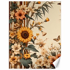 Sunflower Flowers Nature Trees Canvas 12  X 16 